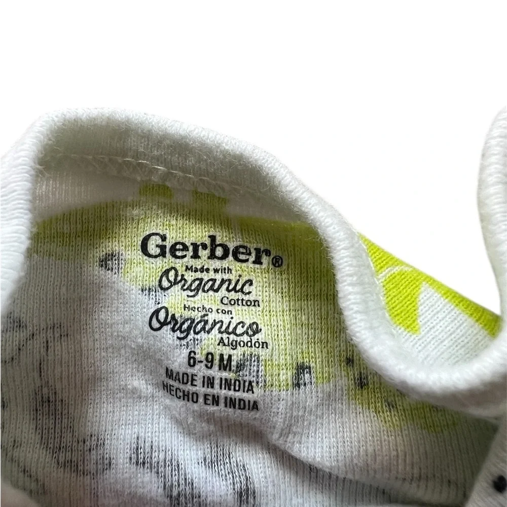 Gerber Dinosaur and Striped Onesie Bundle | 6-9M